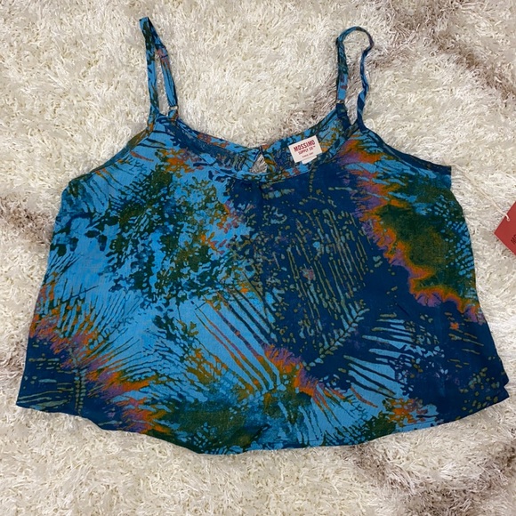 tropical pattern crop top - Picture 2 of 5